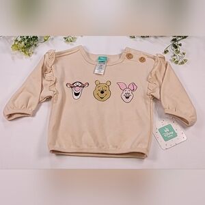 Disney Cream Kids Sweatshirt with Character Faces